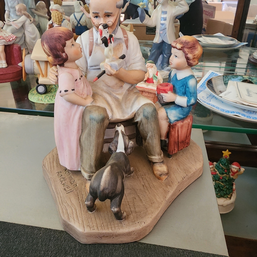 Norman Rockwell Museum Porcelain Figure "The Toymaker"